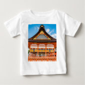 京都伏見稲荷大社外拝殿#2 ベビーTシャツ (正面)