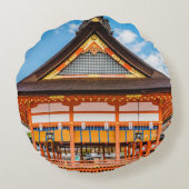 京都伏見稲荷大社外拝殿#2 ラウンドクッション (裏面)