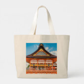京都伏見稲荷大社外拝殿#2 ラージトートバッグ (裏面)