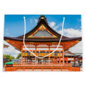京都伏見稲荷大社外拝殿#2 ラージペーパーバッグ (正面)
