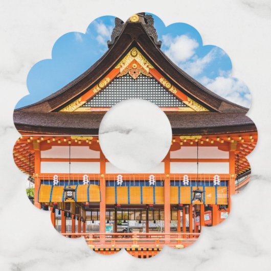 京都伏見稲荷大社外拝殿#2 ワイングラスタグ (正面)