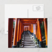 京都伏見稲荷神社鳥居 - ポストカード (正面/裏面)