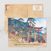京都名所 – 伏見稲荷の風景 ポストカード (正面/裏面)