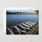 京都嵐山のボート ポストカード (正面/裏面)