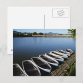 京都嵐山の貸しボート ポストカード (正面/裏面)