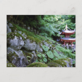 京都嵯峨野の小谷念仏寺の釈迦像のポストカード ポストカード