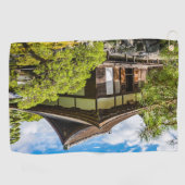 京都市銀閣寺本堂 ゴルフタオル (横)