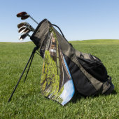 京都市銀閣寺本堂 ゴルフタオル (グリーン)