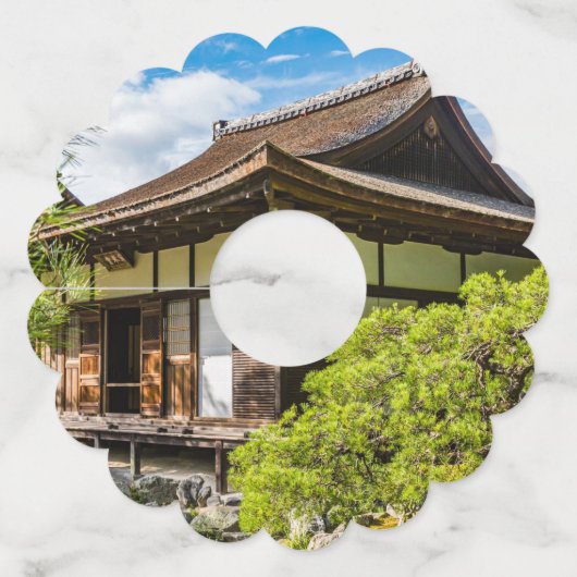 京都市銀閣寺本堂 ワイングラスタグ (裏面)