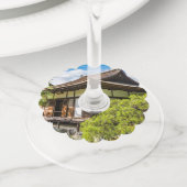 京都市銀閣寺本堂 ワイングラスタグ (クローズアップ)