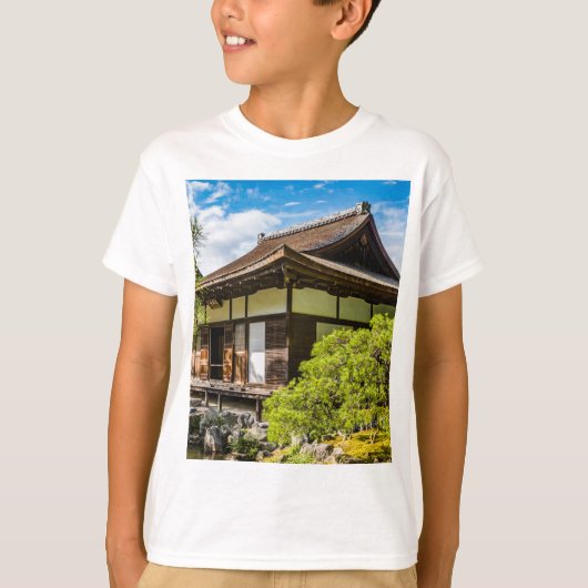 京都市銀閣寺本堂 Tシャツ (正面)