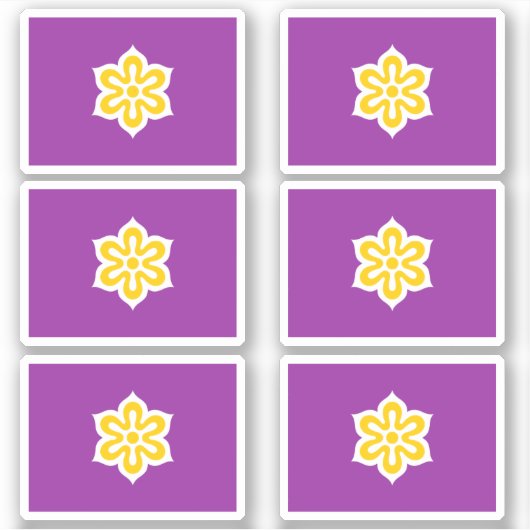 京都府国旗 シール (正面)