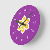 京都府国旗 ラウンド壁時計 (傾斜)