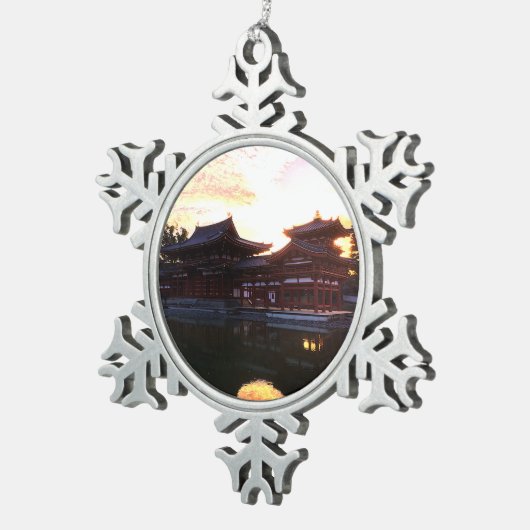 京都府平等院雪片オーナメント スノーフレークピューターオーナメント (右)