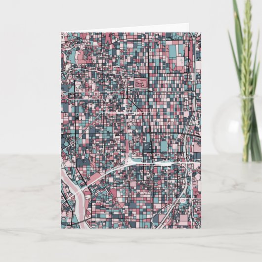 京都日本の地図 カード (正面)