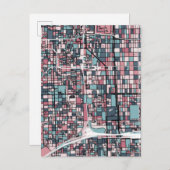 京都日本の地図 ポストカード (正面/裏面)