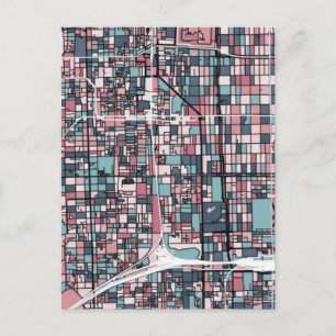 京都日本の地図 ポストカード