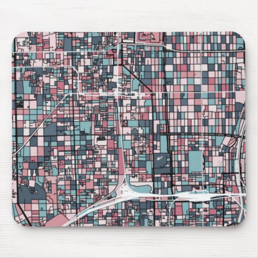 京都日本の地図 マウスパッド (正面)