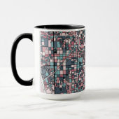 京都日本の地図 マグカップ (左)