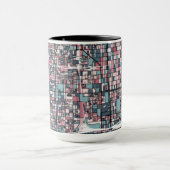 京都日本の地図 マグカップ (中央)