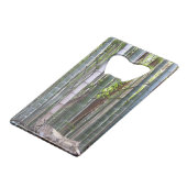 京都日本の嵯峨野の竹林 クレジットカード栓抜き (裏面アングル)