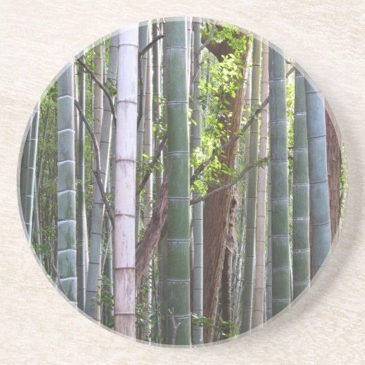 京都日本の嵯峨野の竹林 コースター (正面)