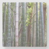 京都日本の嵯峨野の竹林 ストーンコースター (正面)