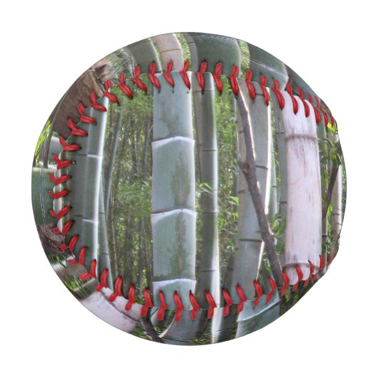 京都日本の嵯峨野の竹林 野球ボール (正面左)