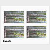 京都日本の嵯峨野の竹林 長方形シール (シート)