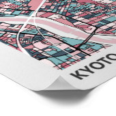 京都日本地図 ポスター (角)