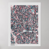 京都日本地図 ポスター (正面)