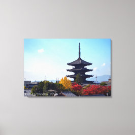 京都日本寺院を見守る八坂の塔 キャンバスプリント