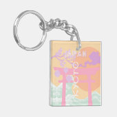 京都日本旅行アートオレンジパステルアート キーホルダー (正面左)