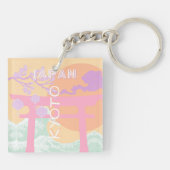 京都日本旅行アートオレンジパステルアート キーホルダー (裏面)