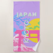 京都日本旅行アート ビーチタオル (正面)