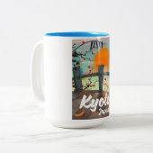 京都日本旅行ポスター ツートーンマグカップ (正面左)