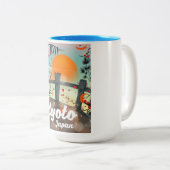 京都日本旅行ポスター ツートーンマグカップ (正面右)