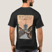 京都日本旅行ポスター Tシャツ (裏面)
