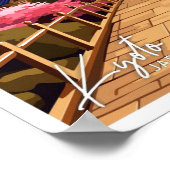 京都日本旅行ヴィンテージイラストレーション ポスター (角)