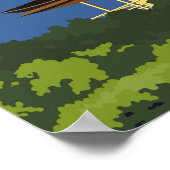 京都日本旅行ヴィンテージ芸術 ポスター (角)