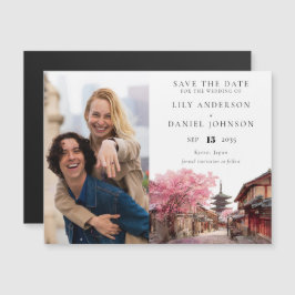 京都日本結婚式フォトウェディング セイヴ・ザ・デート マグネット招待状