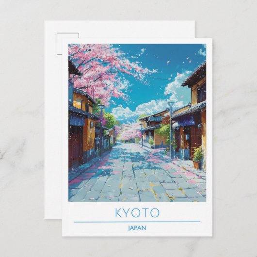 京都日本美術ヴィンテージ旅行 ポストカード (正面/裏面)