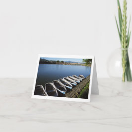 京都案内板嵐山の小舟 カード