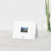 京都案内板嵐山の小舟 カード (裏面)