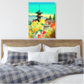 京都紅葉の清水寺の秋 キャンバスプリント (インサイチュ (寝室))