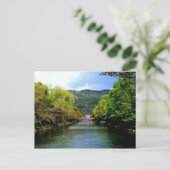 京都運河に架かる赤橋 ポストカード (スタンド正面)