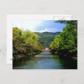 京都運河に架かる赤橋 ポストカード (正面/裏面)