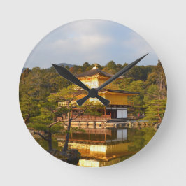 京都金閣寺日本 ラウンド壁時計