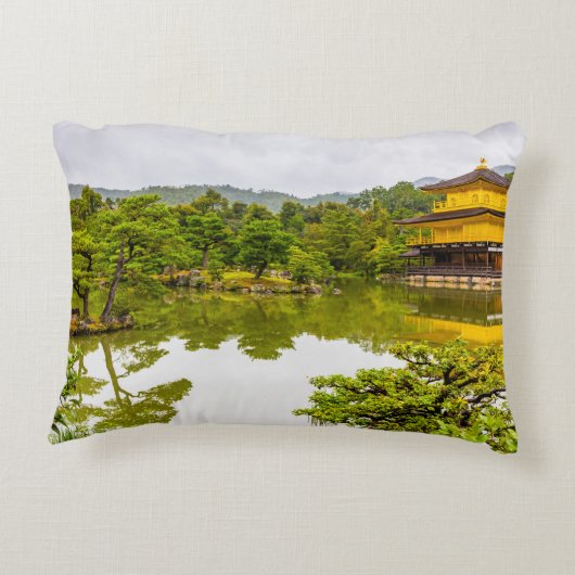 京都金閣寺 アクセントクッション (裏面)