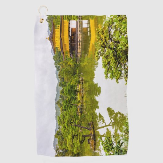 京都金閣寺 ゴルフタオル (正面)